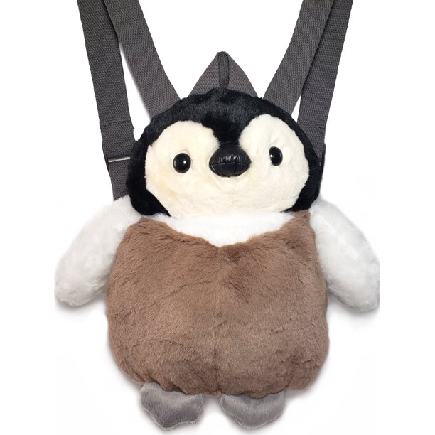 LoveMyBag Penguin Backpack Soft Plush Cute Stuffed Animal Bag Great for Children & Adults