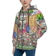 thumbnail image 2 of Plants Vs Zombies Kids Zip-Up Hoodie 3d Print Hooded Sweatshirt With Packet For Boys Girls, 2 of 7