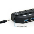 thumbnail image 3 of Portable USB Hub, 7-Port USB3.0 Splitter with Individual & LED Light Multiple Expander USB Hub Insert and Use, 3 of 12