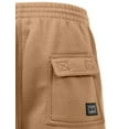 thumbnail image 5 of J. METHOD Men’s Cargo Shorts Active Casual Comfy Workout Gym Elastic Drawstring Fleece Pockets Sweat Pants NEMP07 Camel 6XL, 5 of 6