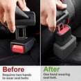 thumbnail image 3 of 2pcs Car Seat Belt Buckle Holder, Car Seatbelt Buckle Guard, Silicone Seat Belt Buckle Booster For Kids Car Seatbelt Holder, 3 of 4