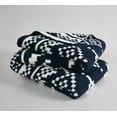 thumbnail image 3 of Truly Soft Cozy Fair Isle 100% Microfiber Polyester  50x70 Throw Blanket in White and Navy, All Season, Adult Size, OEKO-TEX Certified, 3 of 6