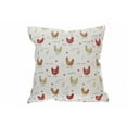 thumbnail image 3 of Coussin De Coton (18 "X 18") (Poulet De Ferme) - Ensemble De 2, 3 of 3