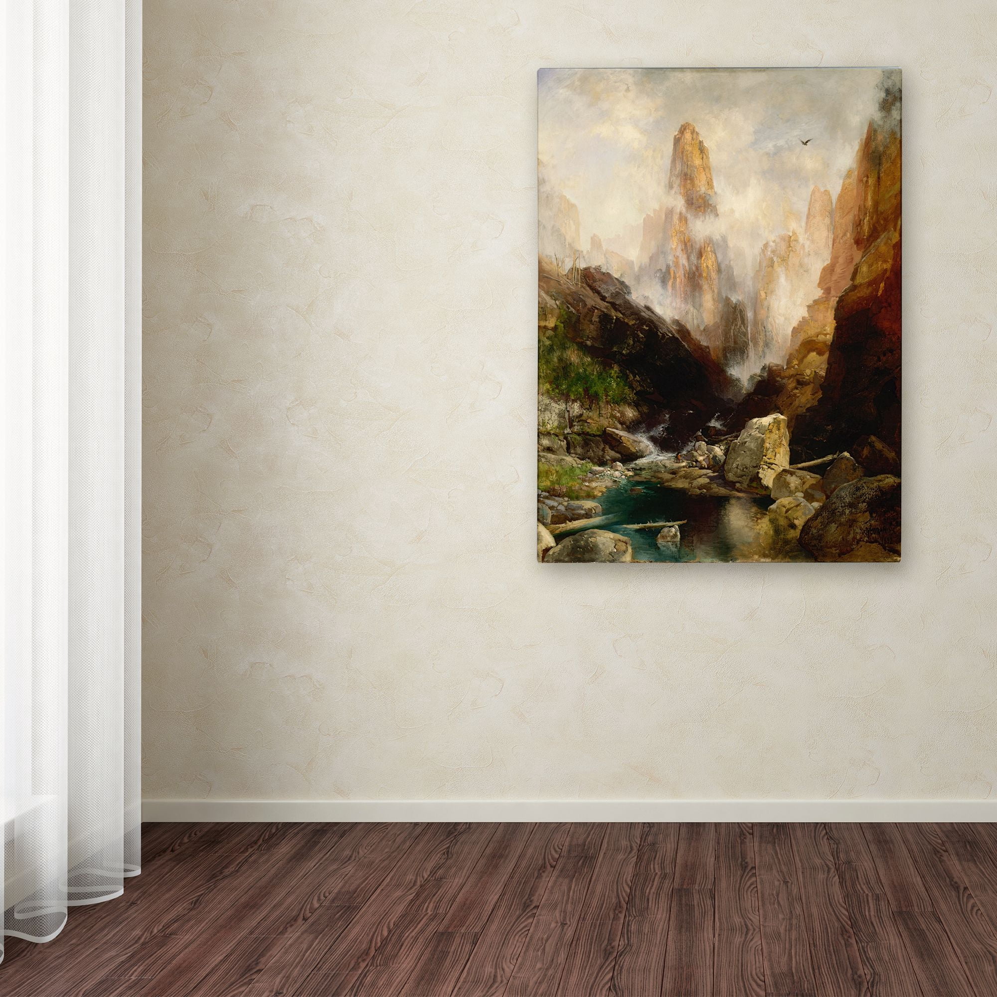 Thomas Moran 'Mist In Kanab Canyon Utah' Canvas Art