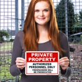 thumbnail image 4 of Sigo Signs, Private Property No Trespassing Sign, Authorized Personnel Only Sign, 10x7 Inches, Rust Free .040 Aluminum, Fade Resistant, Made in USA, 4 of 4