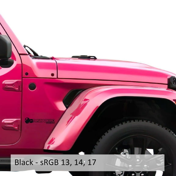 Jeep Collectible Decals Tuscadero Bubblegum Edition Fender Decals Pair