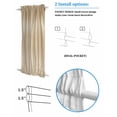 thumbnail image 3 of Orange Brown Blackout Curtains, French Door Curtains for Door Window, Modern Abstract Art Ombre Striped Privacy Drapery for Patio/Sidelight Doors, 1 Panel with Tieback, 54 x 72 Inches, 3 of 6