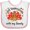 White and Pink, variant on Inktastic I Love Thanksgiving with My Family-happy Turkey Boys or Girls Baby Bib