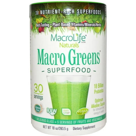 Macro Greens Nutrient-Rich Super Food Supplement, 10 (Best Nutrient Rich Foods)