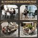 thumbnail image 5 of Mesa de Comedor Escritorio Oficina Moderna de Piedra Sinterizada Gris 140x80 cm Estilo Elegante Interior Exterior, 5 of 11