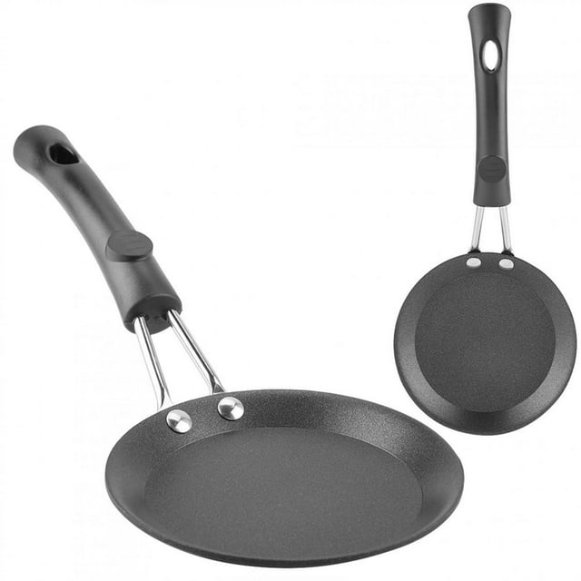 SUTENGDA Electric Mini Frying Pan with Wood Handle Poached Egg Skillet Small Wok Kitchen Cooker Compact Size for Efficient Cooking Non-Stick Cooking Surface for Easy Food Release Ver