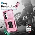 thumbnail image 3 of Funda para GANGXUN Samsung Galaxy S24 - Soporte metálico, Función magnética, Rosa, 3 of 5