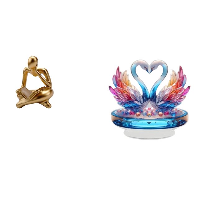 Escultura De Cisne Pensador Abstracto De Acrílico, Estatua Para Centro De Mesa, Estante Para Sala De Estar, Estantería De Oficina, Decoración De Gabinete, Adorno