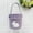 Purple, variant on Easter Bunny Baskets - Easter Basket Bags with Handles,Canvas Rabbit Tote Bags for Easter Egg Hunts, Party Gifts, and Storage (Purple)
