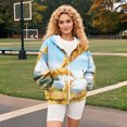 thumbnail image 7 of Bovemsi Sweatshirt for Women Women's Fashion Casual Letter Print Hooded With Zipper Zip Up Hoodie, 7 of 7