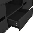 thumbnail image 5 of Modern Rectangle Coffee Table, Center Table with Storage Drawers Doors and LED Lights for Living Room Office, 5 of 13