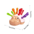 thumbnail image 3 of Juguete rompecabezas de dinosaurio erizo para niños de 1 a 3 años | Set de 12 piezas para combinar colores y aprender números | Actividad de coordinación ojo-mano y educación temprana | Jueg, 3 of 5