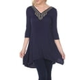 thumbnail image 4 of Women's 3/4 Sleeve Beaded Tunic, 4 of 4