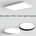 thumbnail image 4 of Lámpara de techo LED ultradelgada rectangular para sala de estar, pasillo, balcón, iluminación redonda para dormitorio principal, 4 of 4