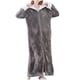 thumbnail image 2 of Batas de baño para mujer, bata de baño alargada, mantiene el calor, solapa, mismo estilo para hombres y mujeres, pijama de manga larga para mujer., 2 of 4