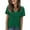 Armée Verte, variante sur Lovzfmll T-Shirt d'Été à Manches Courtes Col en V pour Femmes, Tee-Shirt Décontracté Uni, Haut Doux et Respirant