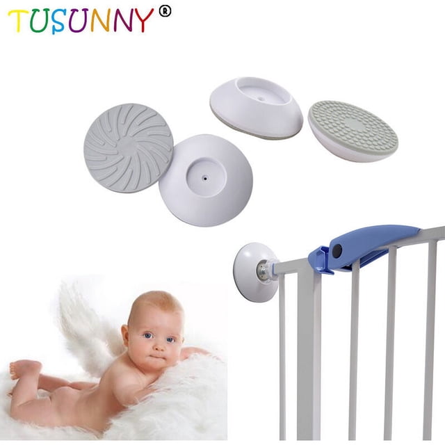 Protección de pared para barrera de seguridad para escaleras de bebés y puertas, protector de pared sin taladrar para apretar para barrera de seguridad para niños, perros
