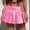Pink, variant on Leather Skirt For Women Waist Defined Slim Faux Leather Pleated Skirt Versatile All Match Casual Daily Skirt Womens Skirts Silver