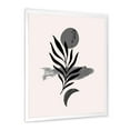 thumbnail image 3 of Designart 'Abstract Black Tropical Leaf II' Modern Framed Art Print, 3 of 4