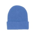 thumbnail image 2 of Stylish Waffle Knit Cuff Beanie -  Warm & Versatile Winter Hat For Mens Womens, Sky Blue, 2 of 2