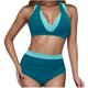 thumbnail image 2 of Trajes de baño para mujer, Trajes de baño para mujer Traje de baño ajustado estampado para mujer que cubre el vientre y las piernas Conjunto de traje de baño conservador Traje de baño para mujer, 2 of 4