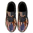 thumbnail image 2 of Basset hound American flag Patriot Shoes Sneakers Black Size 9, 2 of 7