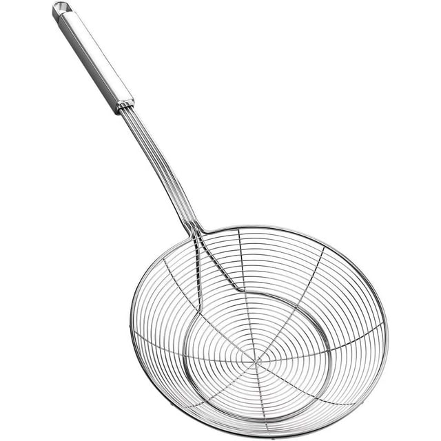 RV Espumadera de Acero Inoxidable con Mango para Freír y Servir Alimentos, Pasta, Espaguetis, Fideos (Diámetro: 18 cm; largo total : 44cm) Sailing Electrónica
