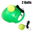 thumbnail image 1 of Tennis Trainer Set Self-study Practice Tennis Training Tool Rebound Baseboard with 2 Balls for Beginner, 1 of 10