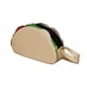 thumbnail image 4 of Bolsa en forma de TACO, Diseño de Comida Tipica Mexicana, Bandolera para Mujer, Cross-Body, Correa Ajustable, Color Beige, Moda Kawaii, Novedoso y Encantador (Bolsa para Mujer)., 4 of 5
