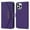 Purple, variant on ELEHOLD Crossbody Wallet Case for iPhone 14 Pro Max 6.7" with Card Slots Hidden Make Up Mirror Magnetic Closure Detachable Shoulder Strap for Women Girls Elegant Purse Case, Purple