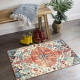 thumbnail image 2 of Wonnitar 2'X3' Small Boho Tribal Rugs for Entryway,Soft Kitchen Rugs Non Slip Washable Rugs,2X3ft Modern Foldable Door Mat Indoor Entrance Low-Pile Throw Rug for Bedroom Bathroom, 2 of 6