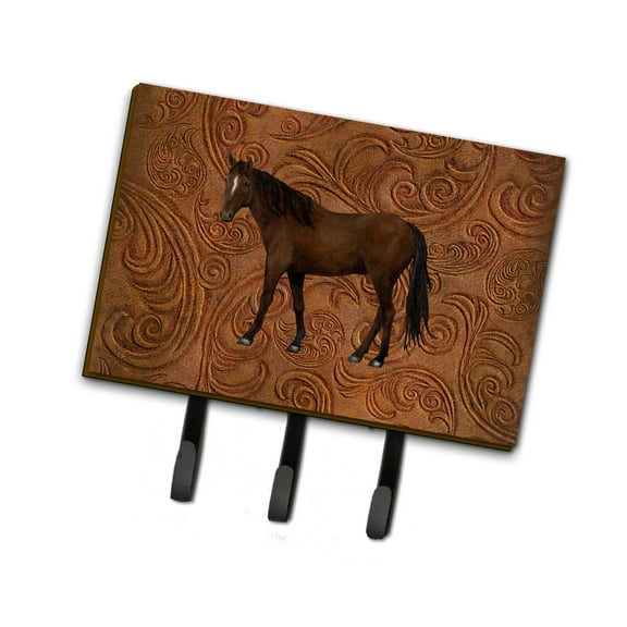 Carolines Treasures SB3066TH68 Horse Leash or Key Holder Triple multicolor