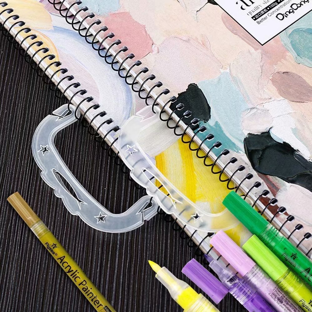 Acrylic Paint Pens, 24 Colors 0.7mm Paint Markers Set for Rocks Painting, Ceramic, Glass, Wood, Fabric, Canvas, Mugs, DIY Craft, Scrapbooking Craft, Card Making