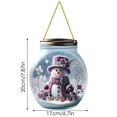 thumbnail image 4 of BKER Festive Christmas Bottle Snowman: Delightful Home With Acrylic Pendant, 4 of 5
