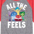 thumbnail image 3 of Inside Out - All The Feels -Toddler And Youth Raglan Graphic T-Shirt, 3 of 6