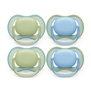 Philips Avent Ultra Air Pacifier - 4 X Light, Breathable Baby Pacifiers For Babies Aged 0-6 Months, Bpa Free with Sterilizer Carry Case (Model SCF085/48)