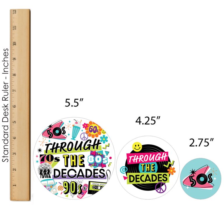 Big Dot Of Happiness Through The Decades - 50s, 60s, 70s, 80s, And