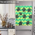 thumbnail image 6 of IAUYY Magnetic decorative sticker - 23x26 Inch PVC Refrigerator Decorative Cover, Removable DIY Art for Kitchen Appliances Summer Herringbone Pattern, 6 of 6