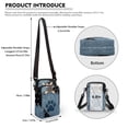thumbnail image 6 of HELLHERO Crossbody Bag Polyester 2 Zippers Cowboy Puppy Pattern for Outdoor Daily Use Adults, 6 of 7