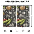 thumbnail image 2 of Kitchen Food Colorful Cooking Chef Curtains-blackout Curtains Bedroom Decor Living Room Darkening Grommet Window Drapes 2 Panels Set 52"x 84", 2 of 2