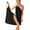 Black, variant on SAYFUT Summer Women Bikini Cover Up Strap Sleeveless Backless Wrap Colorful Beach Dress