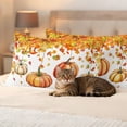 thumbnail image 3 of Orange Fall Outdoor Pillow Covers 20"x12" Set of 2,Waterproof Throw Pillow Covers for Patio Furniture,Thanksgiving Pumpkins Maple Leaf Branch Decorative Cushion Pillowcases for Garden Couch Sofa, 3 of 9