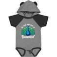 thumbnail image 3 of Inktastic Peacock Girls Baby Bodysuit, 3 of 5