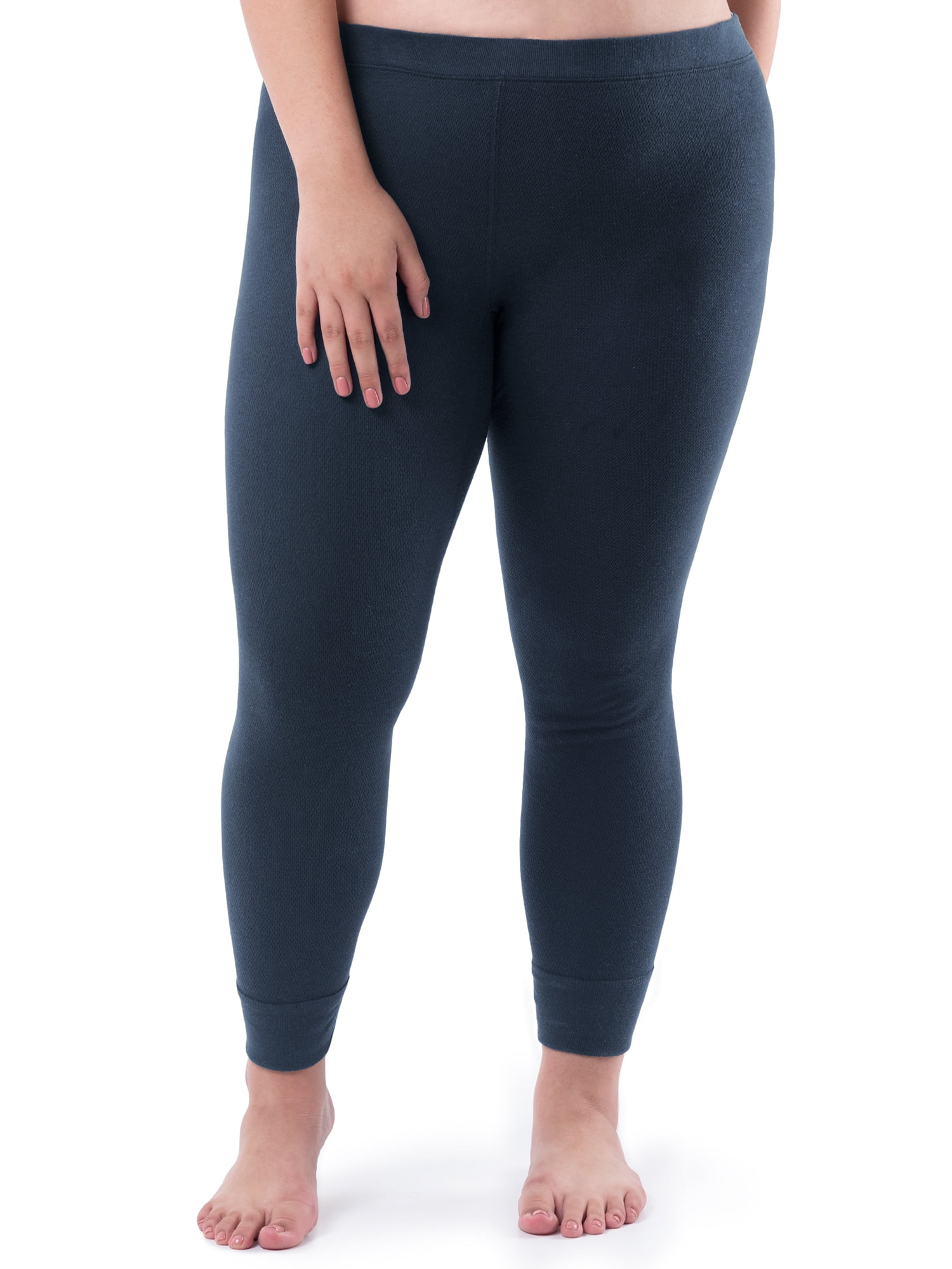 Fruit of the Loom Women's and Women's Plus Thermal Henley Top & Bottom Set