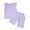 Purple, variant on Kiijoy Toddler Girls Outfits Sleeveless Solid Vest Top and Shorts Set Summer Clothing Set